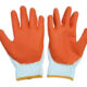 ถุงมือผ้าชุบยางหนาพิเศษส้ม